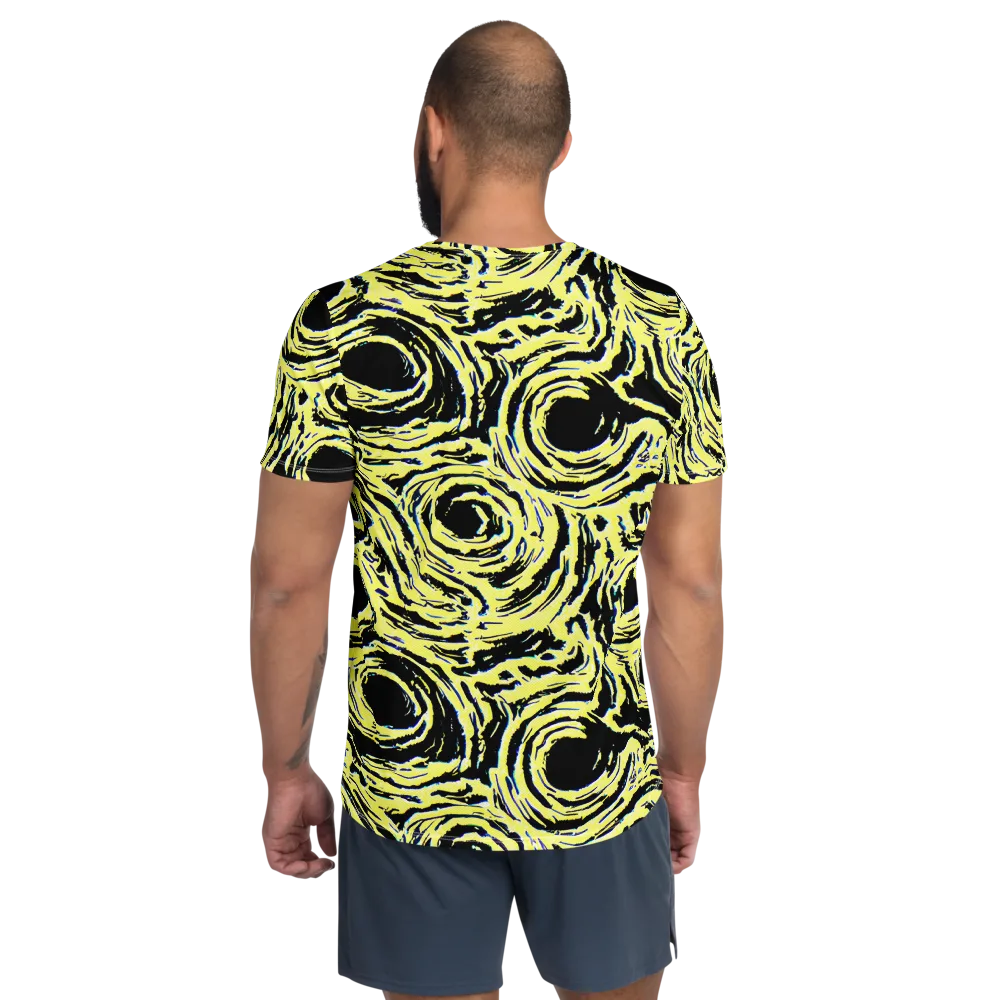 Charged Ink on Men's Athletic T-Shirt — Back