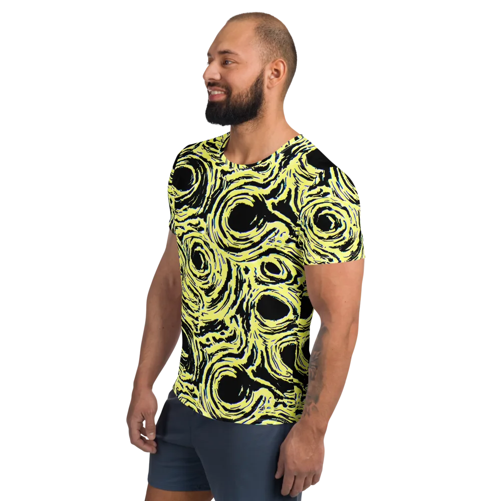Charged Ink on Men's Athletic T-Shirt — Left