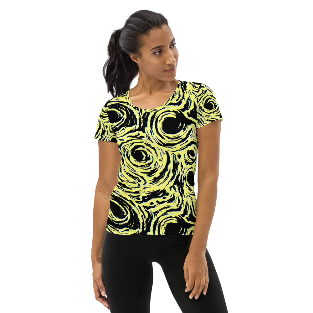 Charged Ink on Women's Athletic T-Shirt — Front