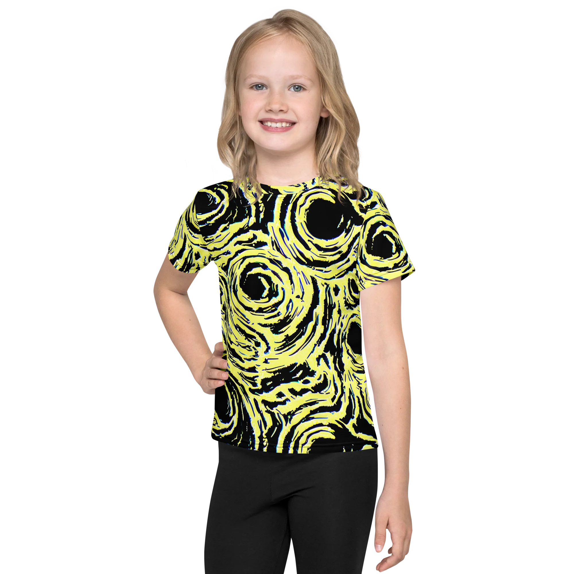 Charged Ink on Kids Crew Neck T-Shirt — Front