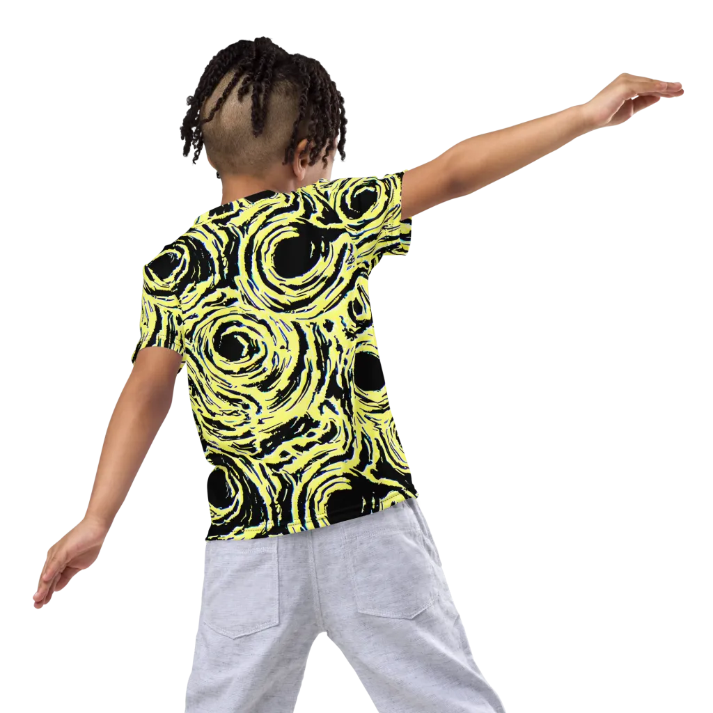 Charged Ink on Kids Crew Neck T-Shirt — Back