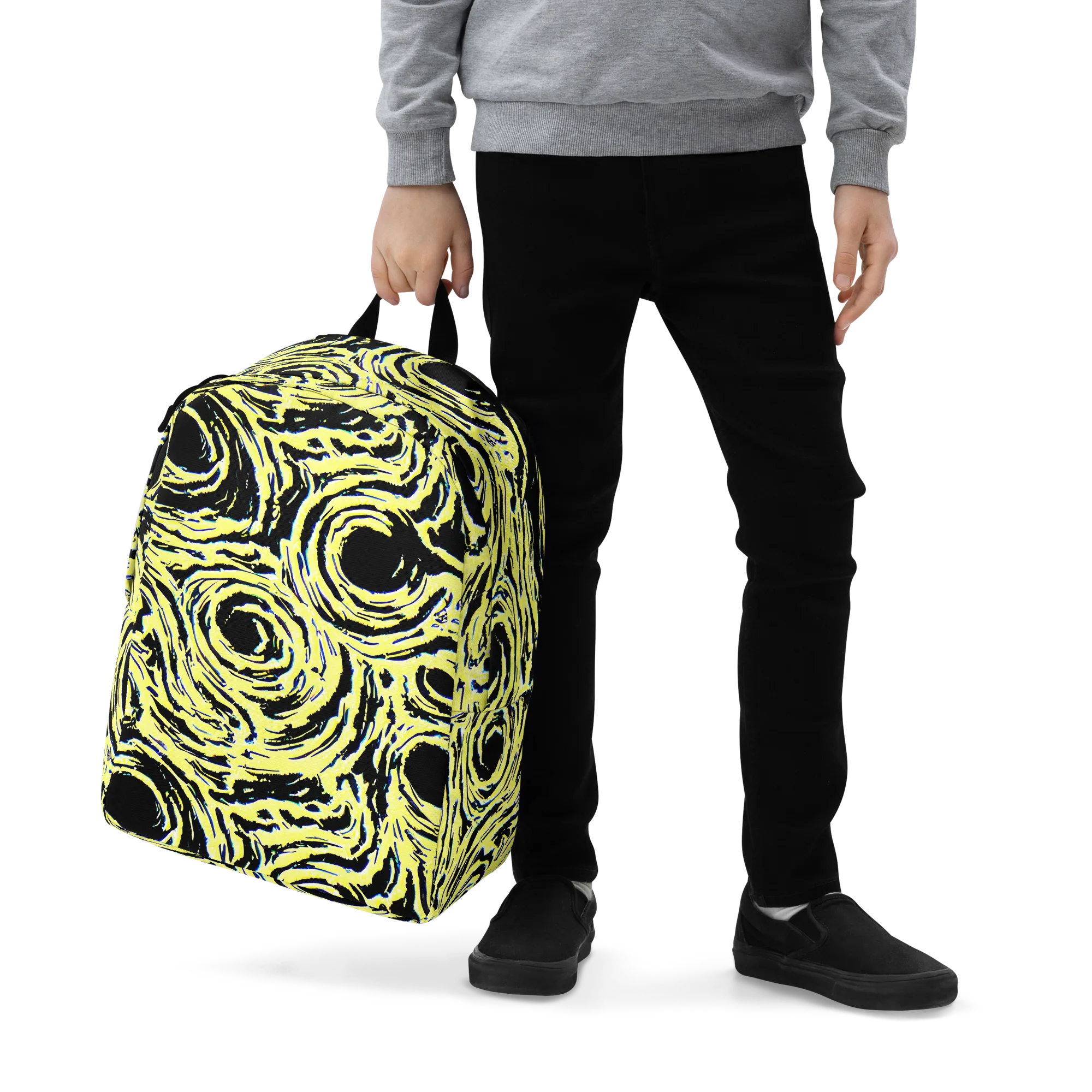 Charged Ink on Minimalist Backpack — Zoomed-in
