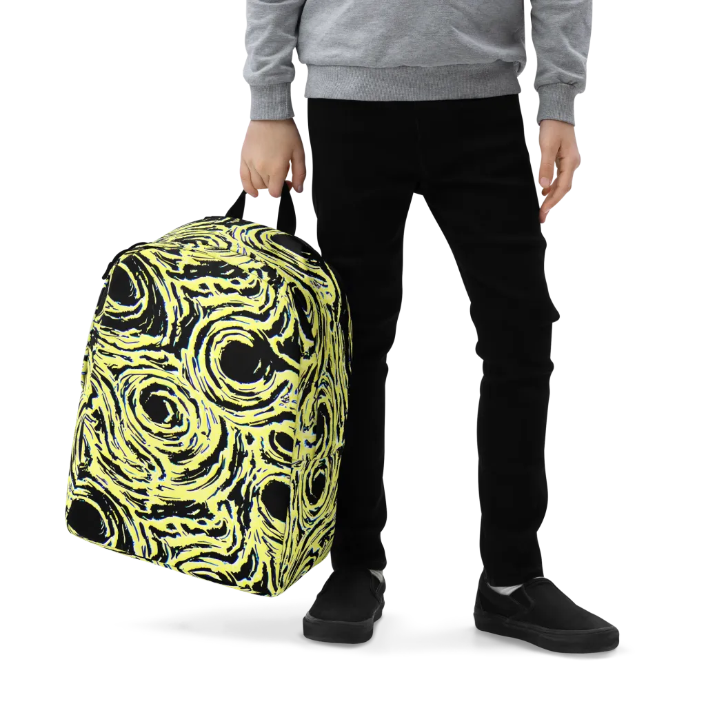 Charged Ink on Minimalist Backpack — Zoomed-in