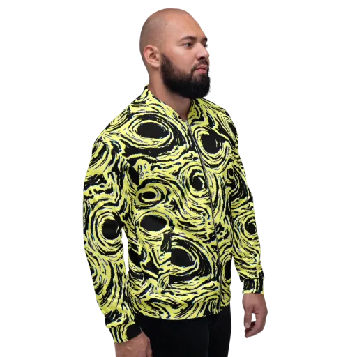 Charged Ink on a Bomber Jacket