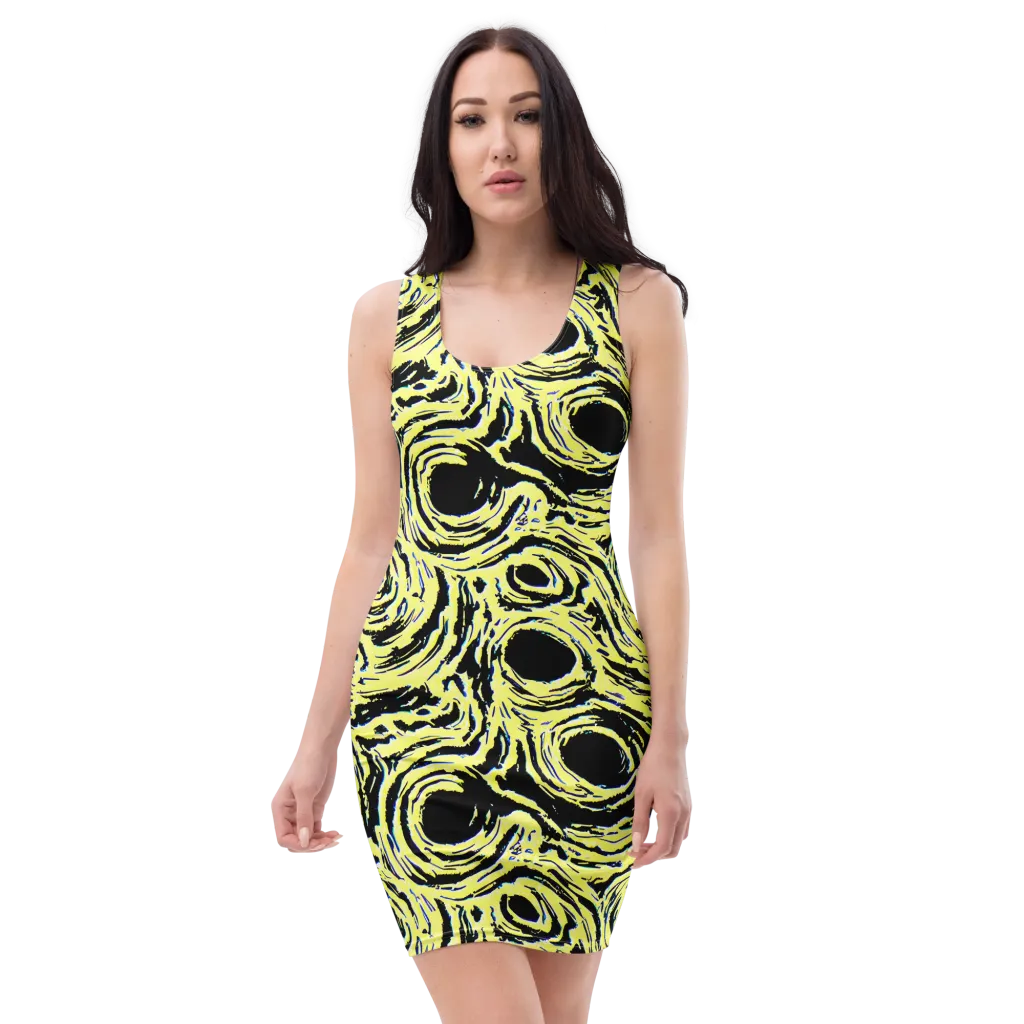 Charged Ink on Bodycon Dress — Front