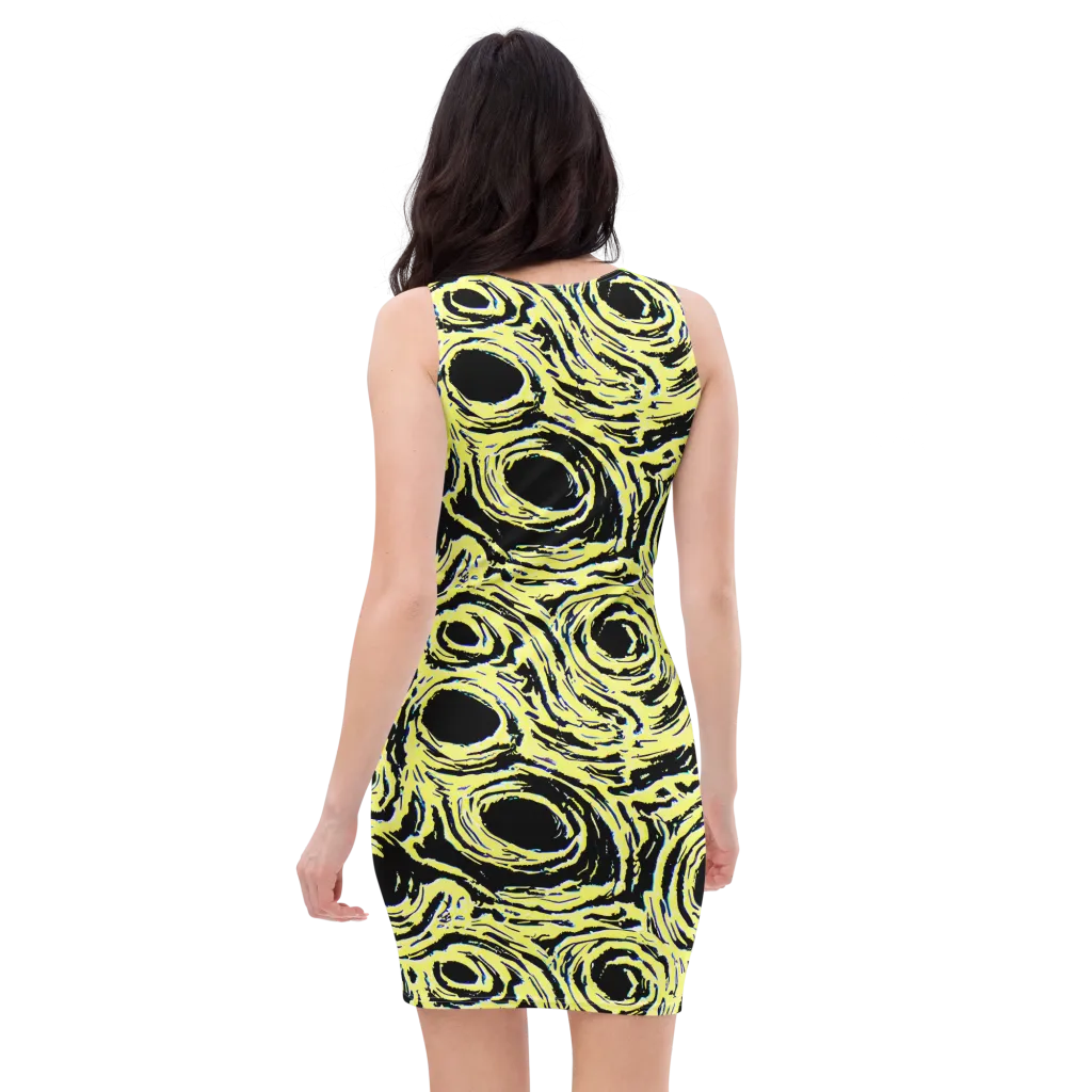 Charged Ink on Bodycon Dress — Back
