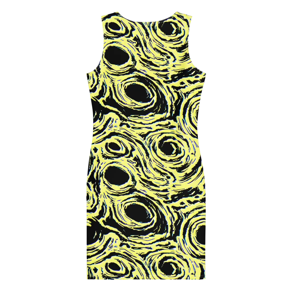 Charged Ink on Bodycon Dress — Back