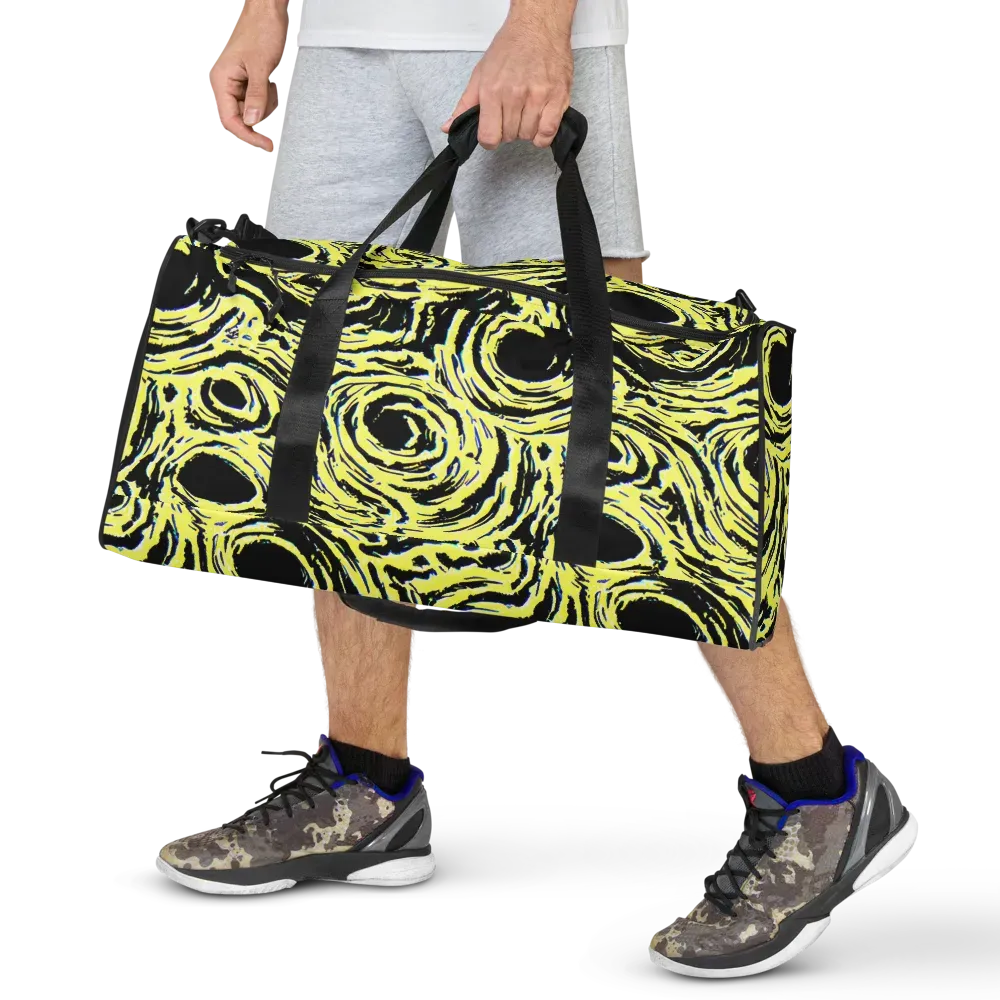 Charged Ink on Duffle Bag — Front