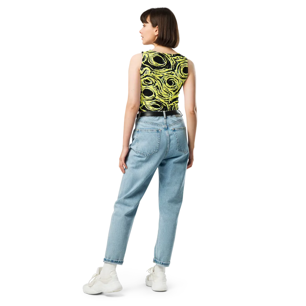 Charged Ink on Crop Top — Back