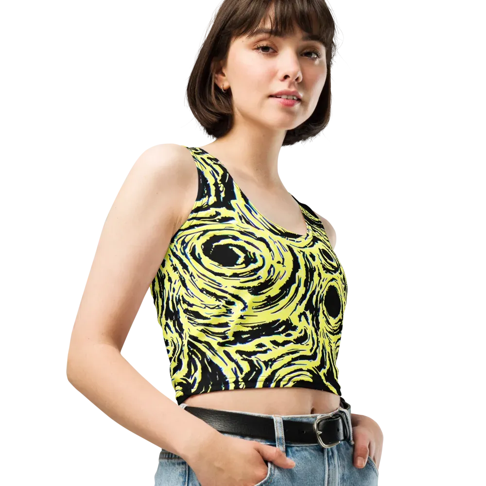 Charged Ink on Crop Top — Right Front
