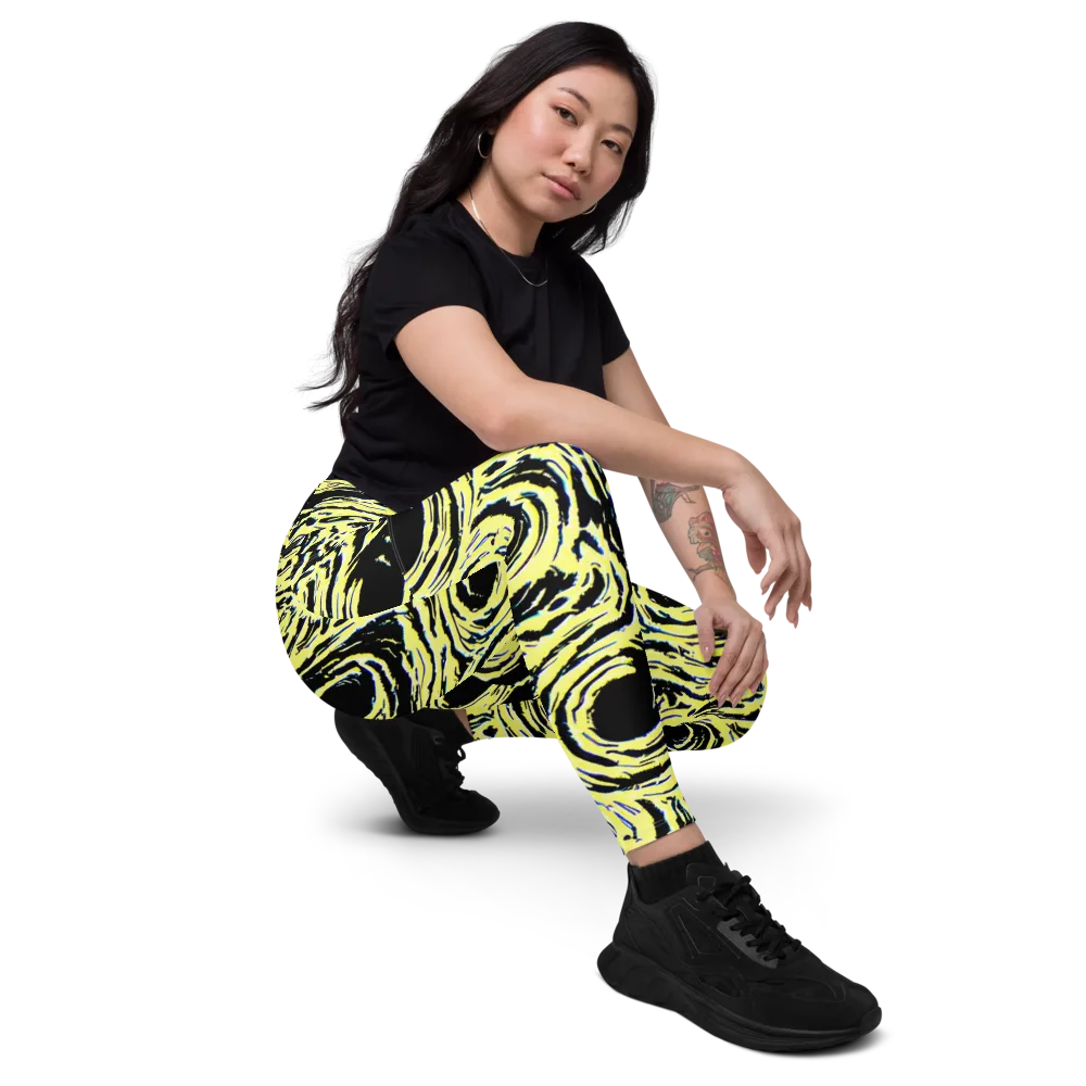 Charged Ink on Leggings with Pockets — Right Front