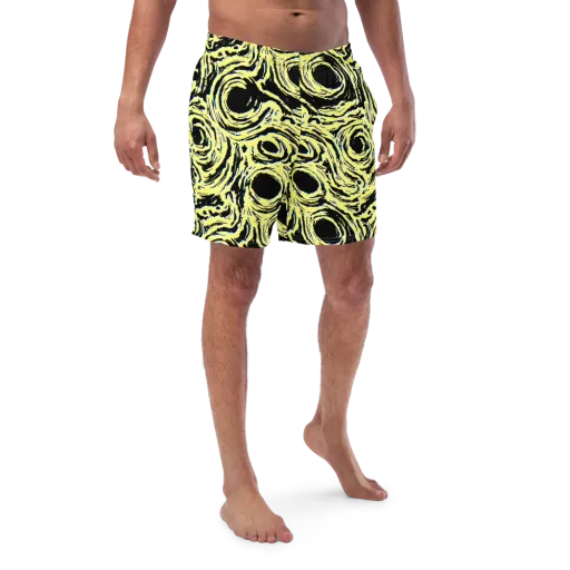 Charged Ink on a Swim Trunks