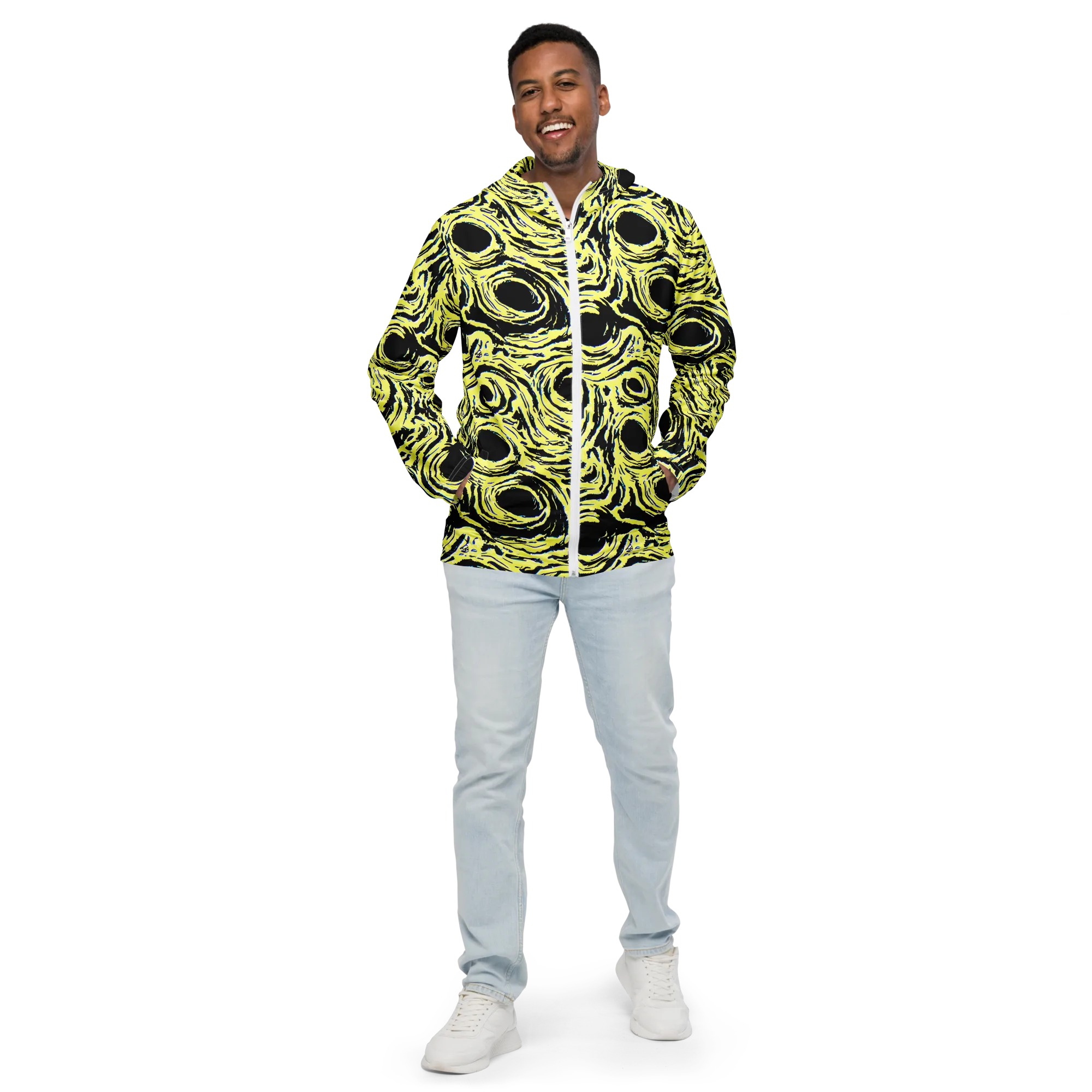 Charged Ink on Men's Windbreaker — Front