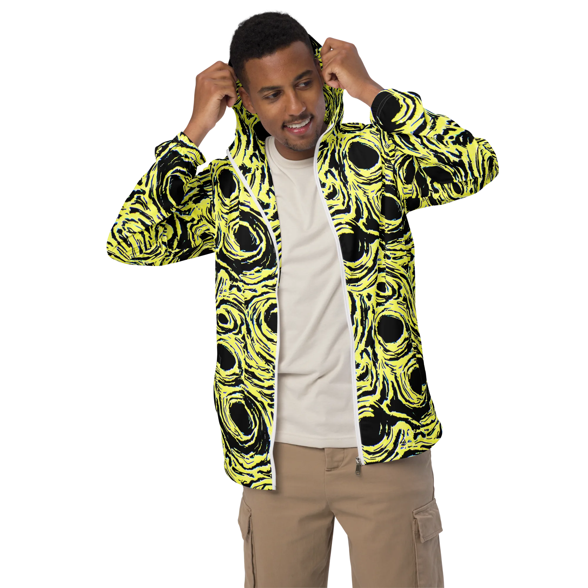 Charged Ink on Men's Windbreaker — Front
