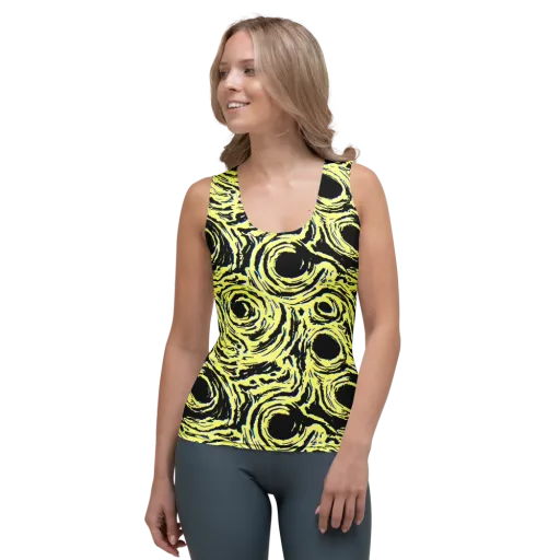 Charged Ink on a Women's Tank Top