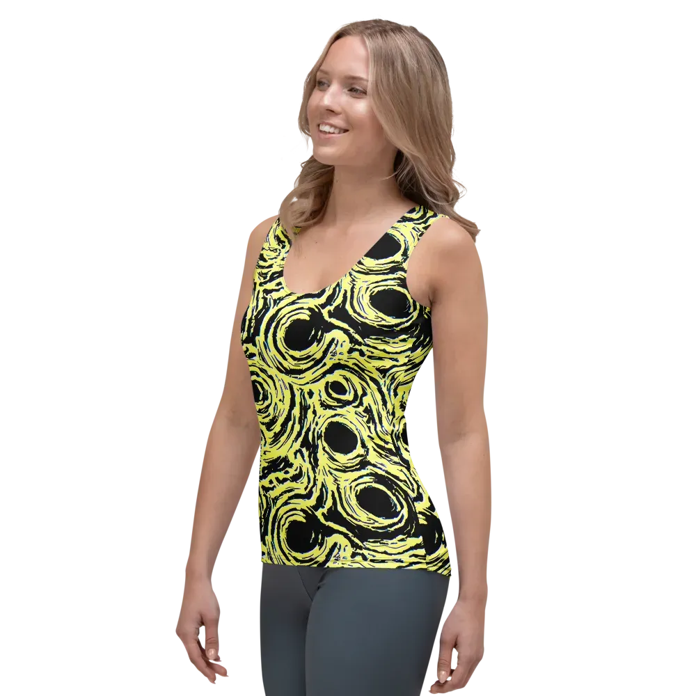 Charged Ink on Women's Tank Top — Left Front