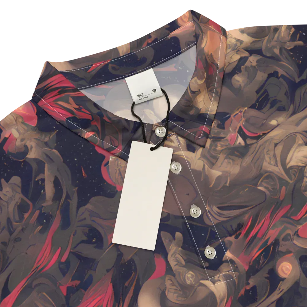 Midnight Collage on Men's Slim Fit Polo Shirt — Product details