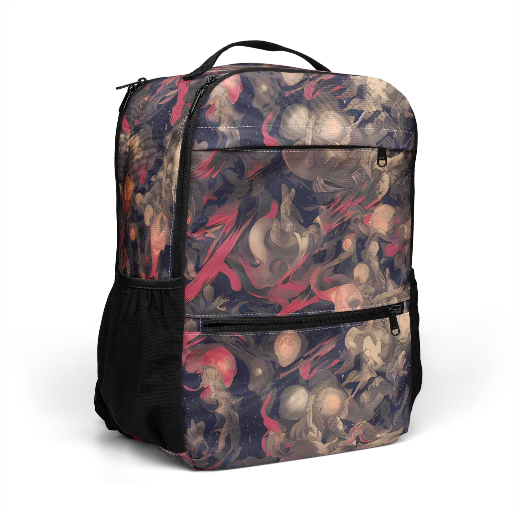 Midnight Collage on Utility Backpack — Right Front