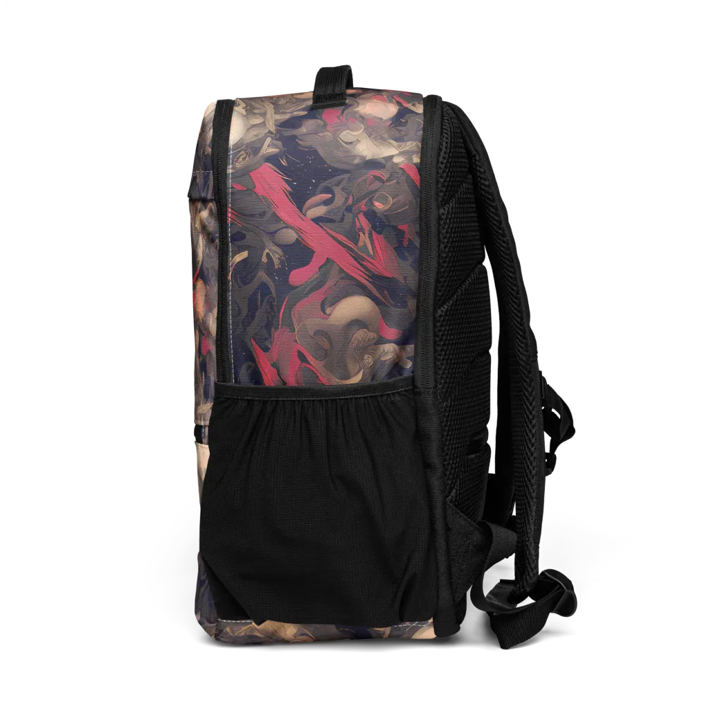 Midnight Collage on Utility Backpack — Left