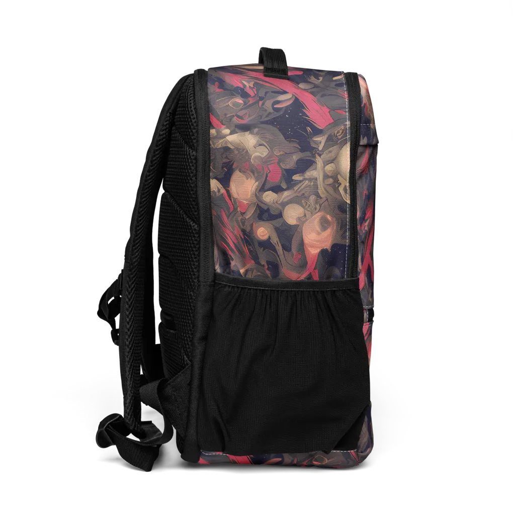Midnight Collage on Utility Backpack — Right
