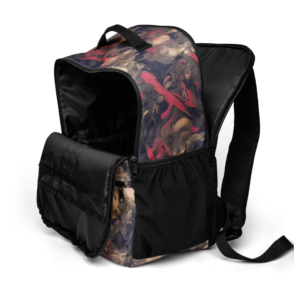 Midnight Collage on Utility Backpack — Product details 2