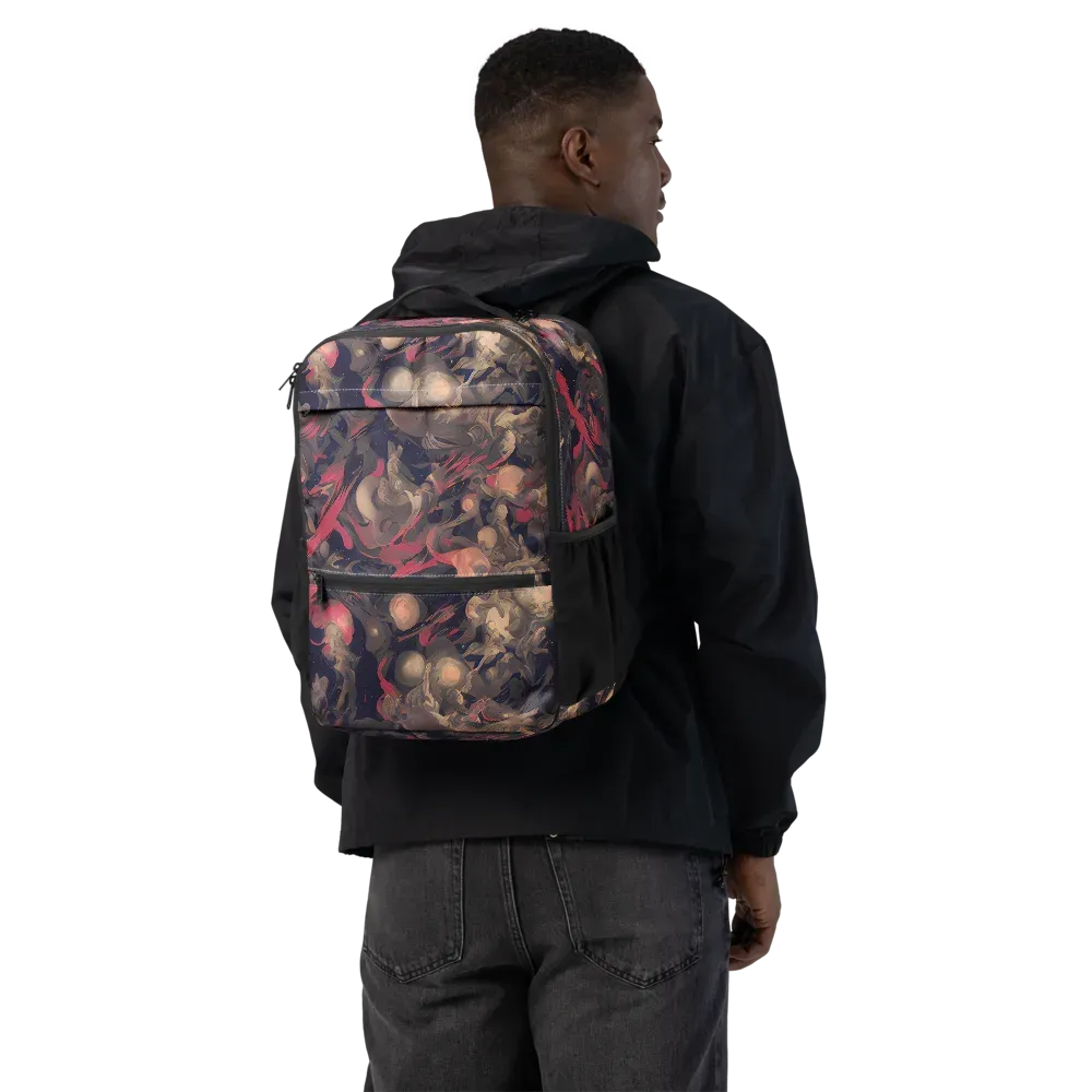 Midnight Collage on Utility Backpack — Back