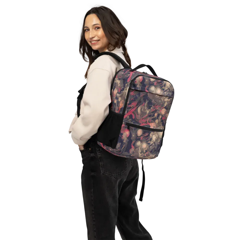 Midnight Collage on Utility Backpack — Back