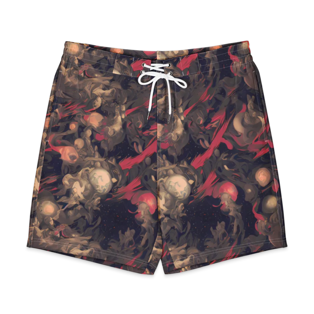 Midnight Collage on Men's Board Shorts — Front