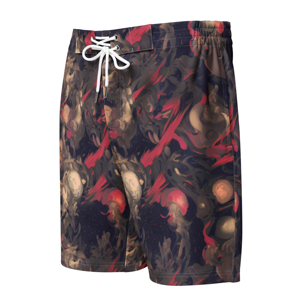 Midnight Collage on Men's Board Shorts — Front