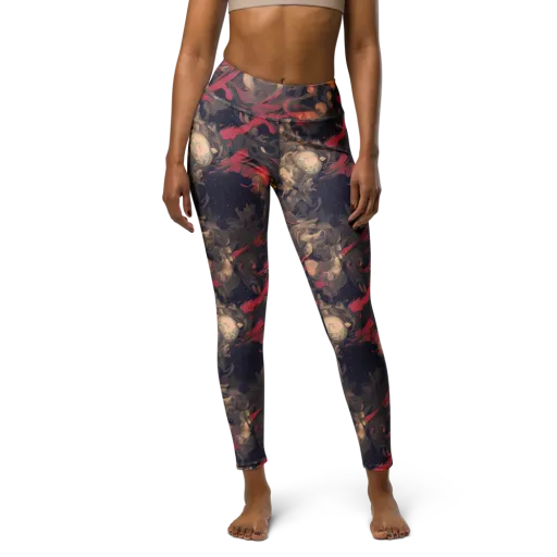 Midnight Collage on a Yoga Leggings