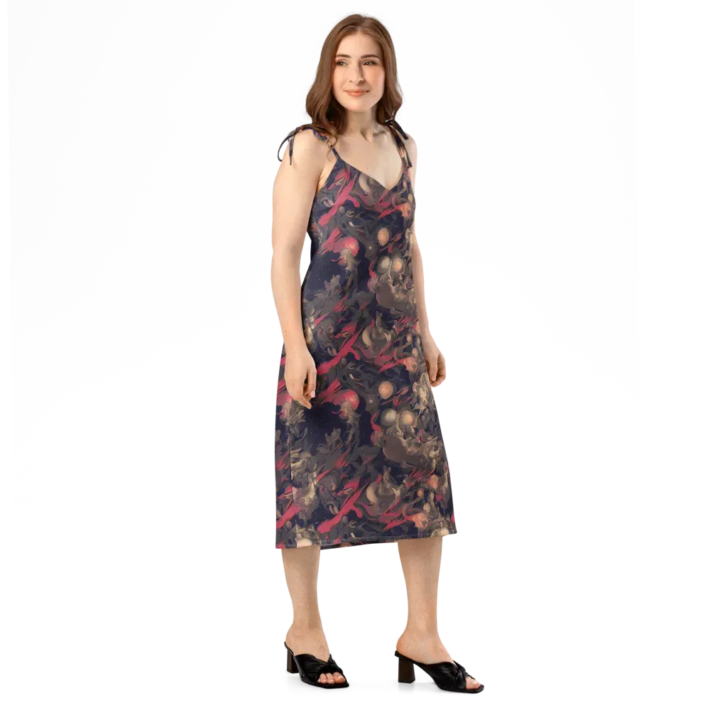 Midnight Collage on Slip Dress — Right Front