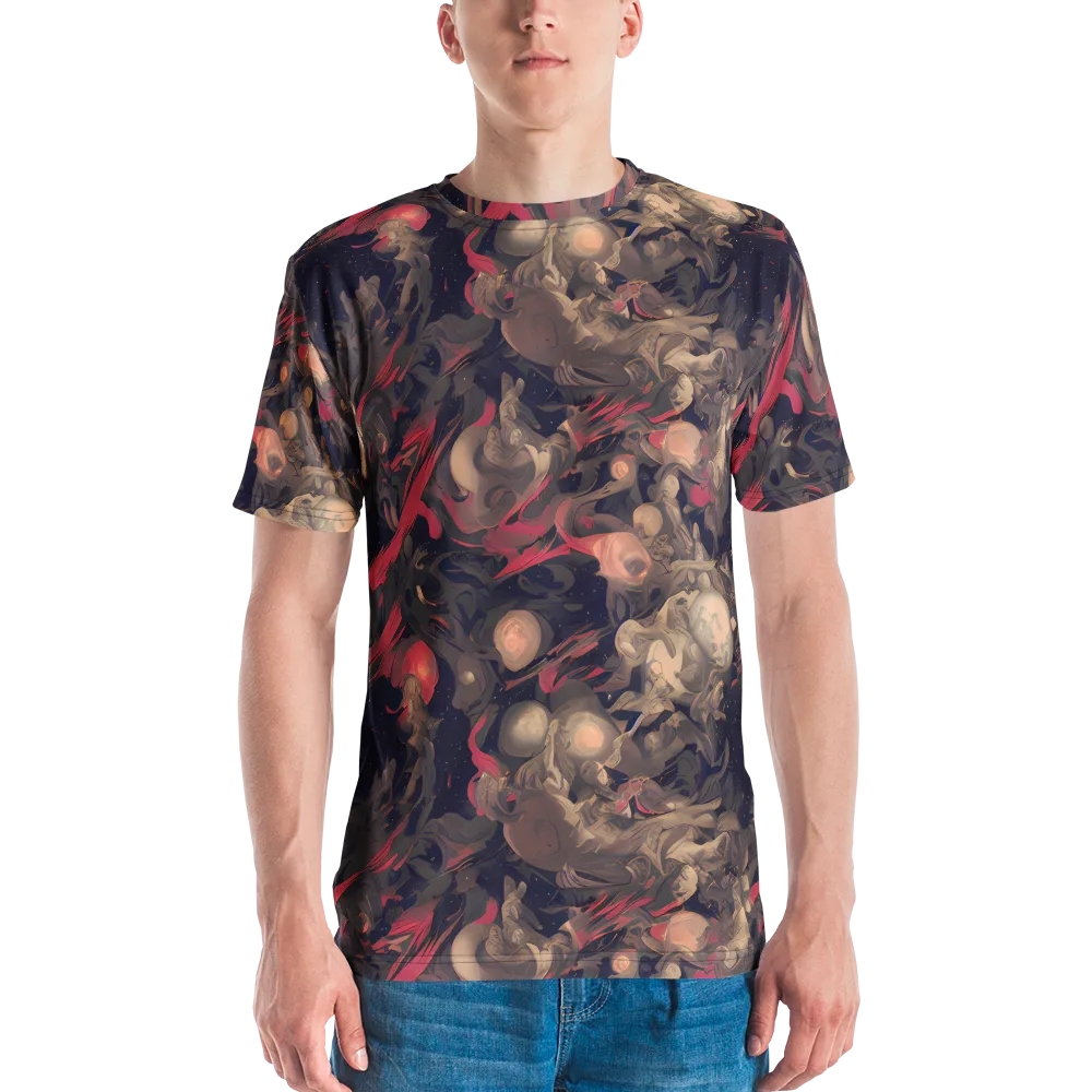 Midnight Collage on Men's Crew Neck T-Shirt — Front