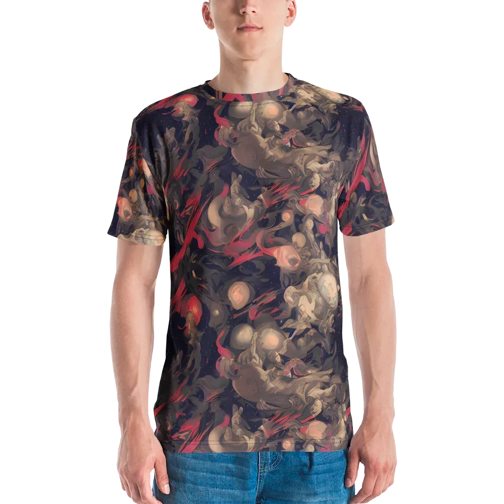 Midnight Collage on Men's Crew Neck T-Shirt — Front