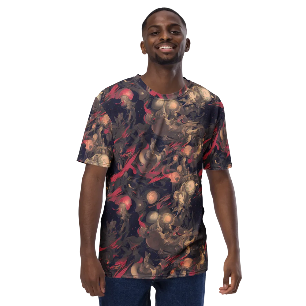 Midnight Collage on Men's Crew Neck T-Shirt — Front
