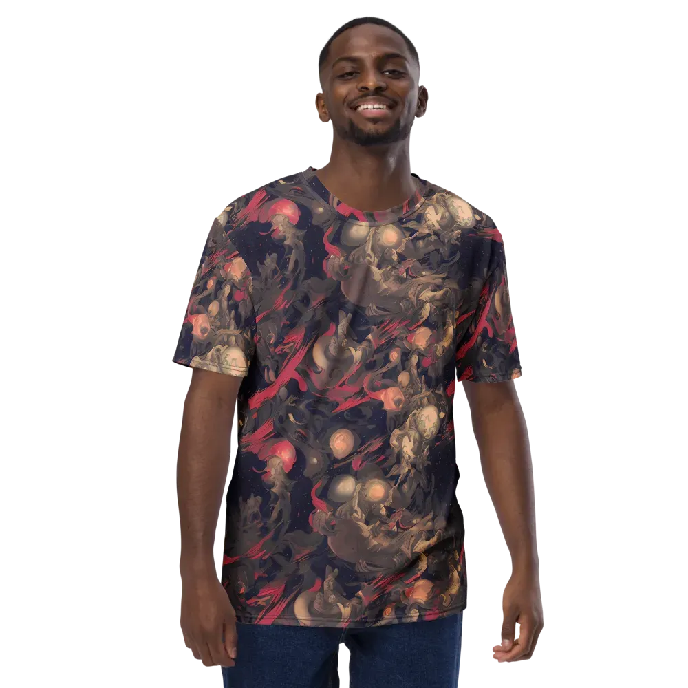 Midnight Collage on Men's Crew Neck T-Shirt — Front