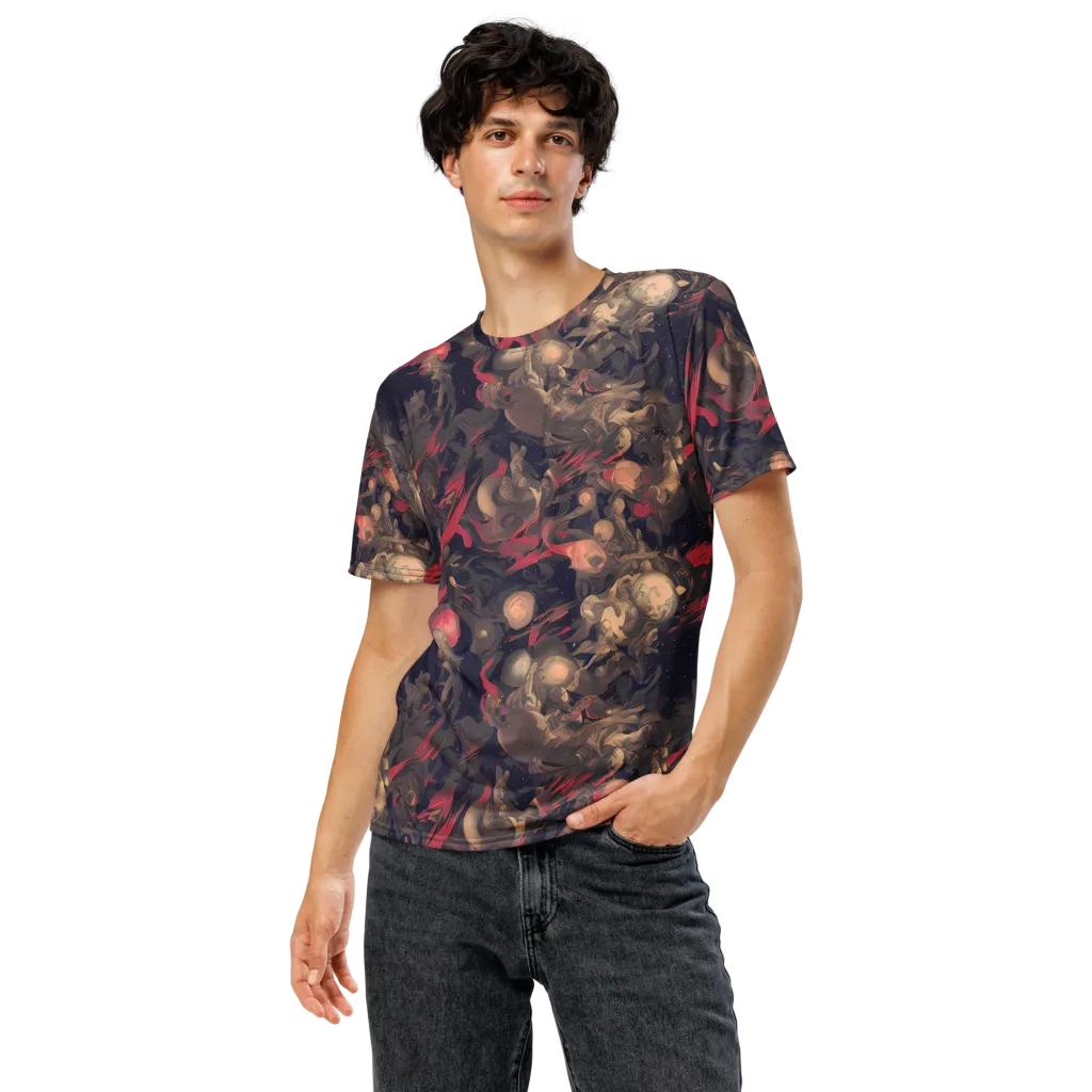 Midnight Collage on Men's Crew Neck T-Shirt — Front