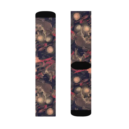 Midnight Collage on a Socks