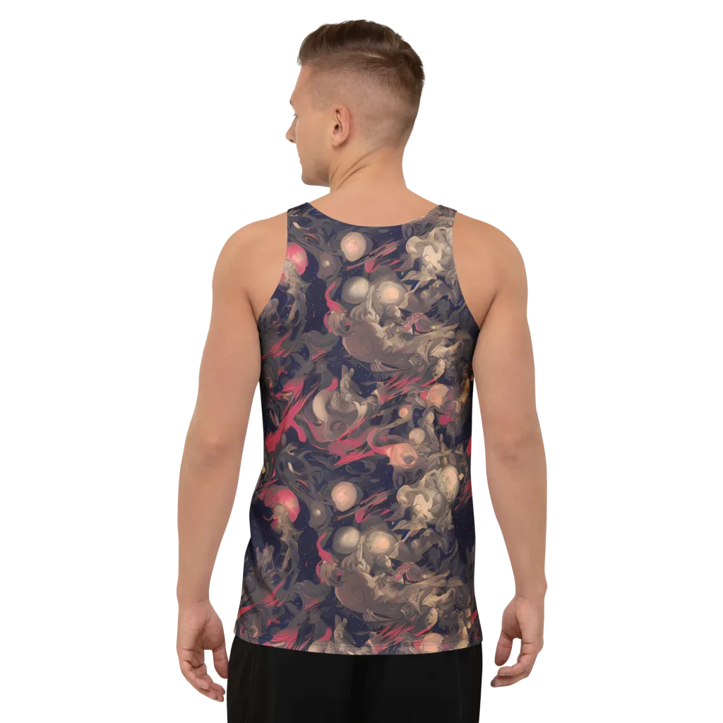 Midnight Collage on Men's Tank Top — Back