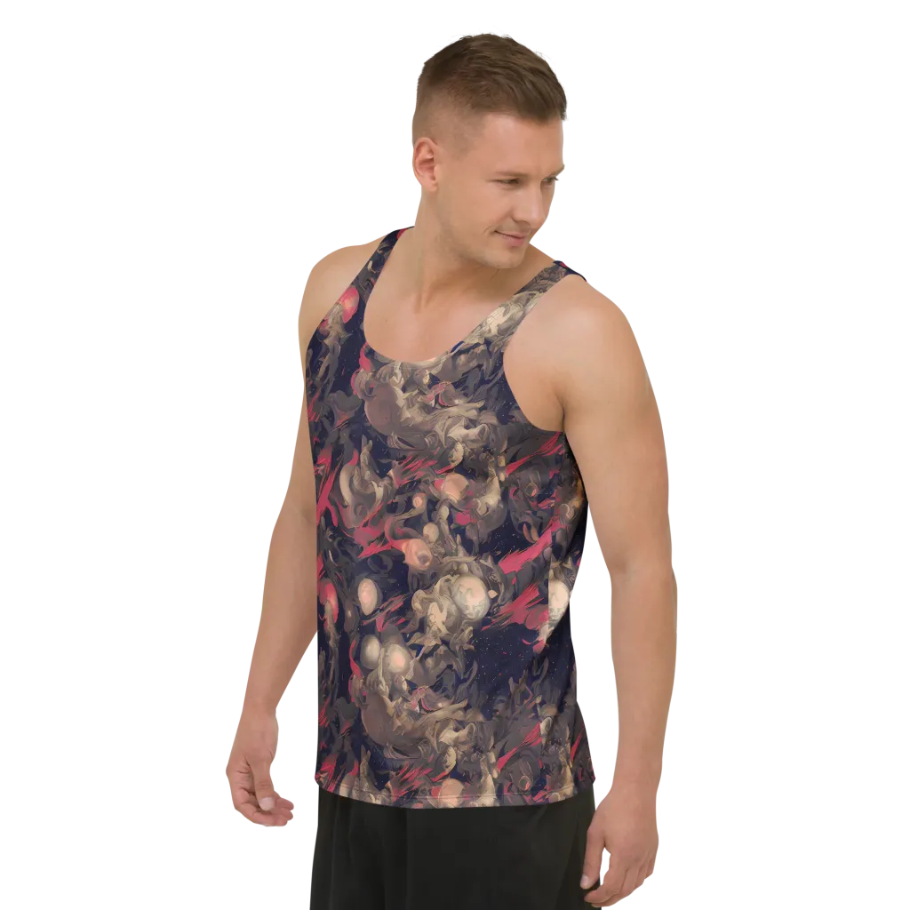 Midnight Collage on Men's Tank Top — Left Front