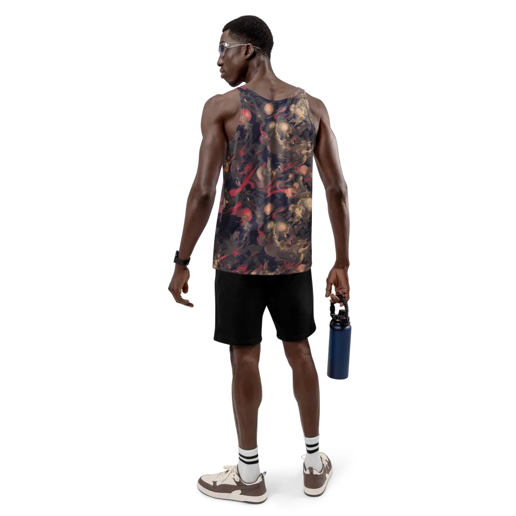 Midnight Collage on Men's Tank Top — Back