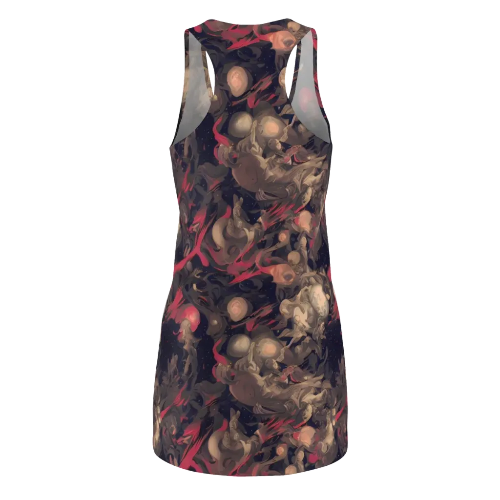 Midnight Collage on Racerback Dress — Back