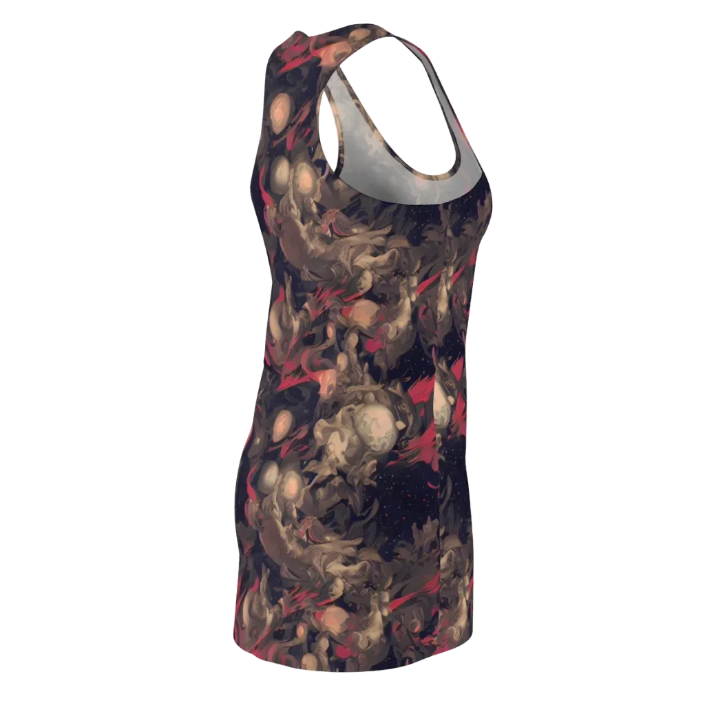 Midnight Collage on Racerback Dress — Back Side