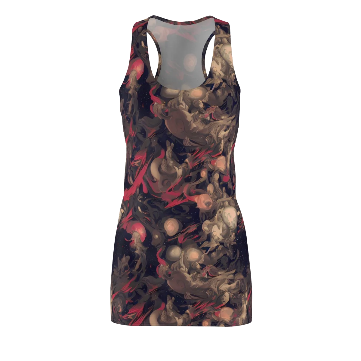 Midnight Collage on Racerback Dress — Front