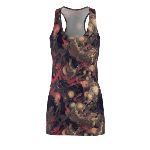 Midnight Collage on a Racerback Dress