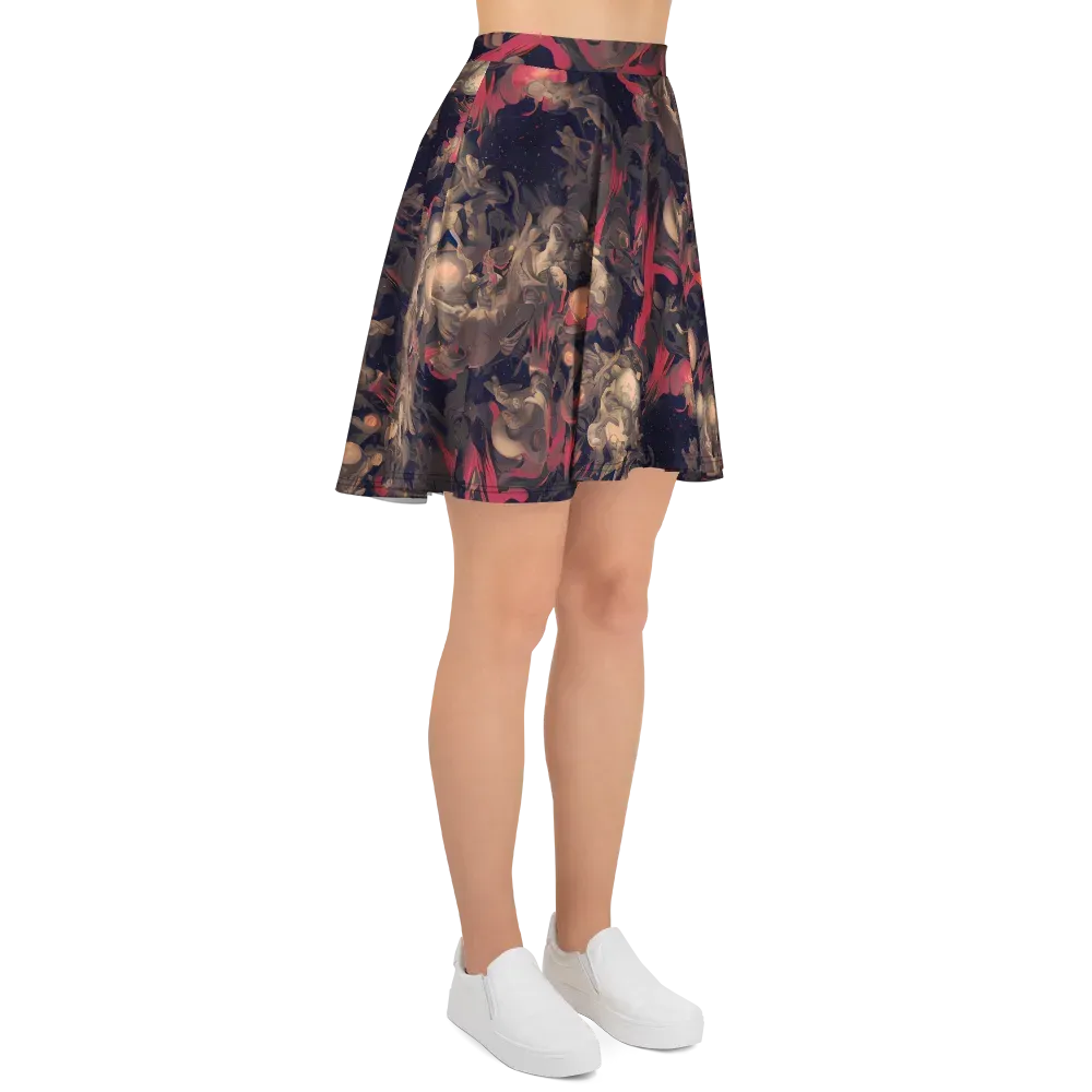 Midnight Collage on Skater Skirt — Right