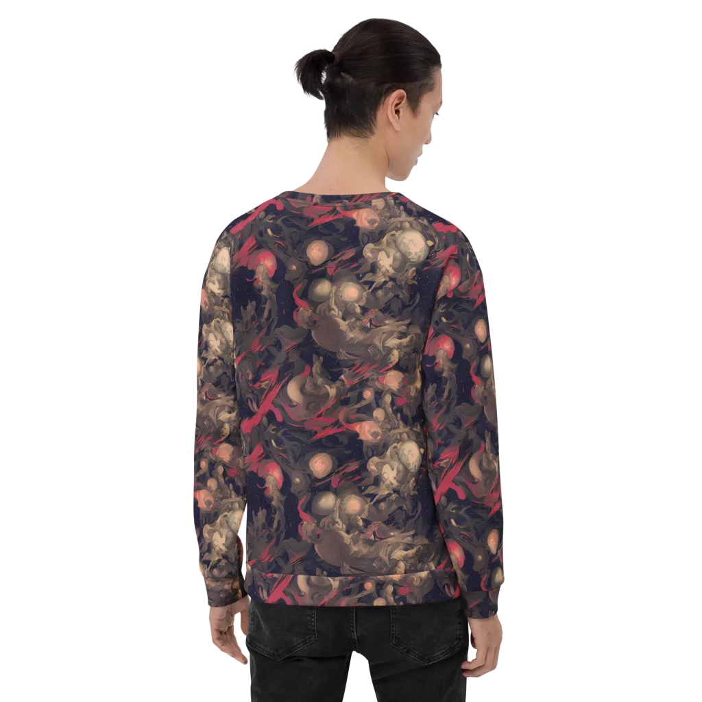 Midnight Collage on Sweatshirt — Back