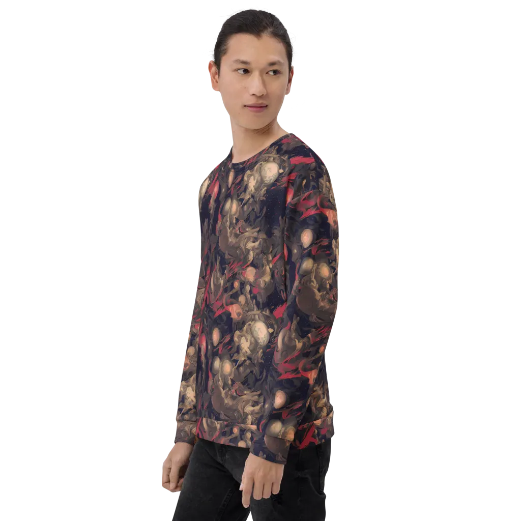 Midnight Collage on Sweatshirt — Left Front