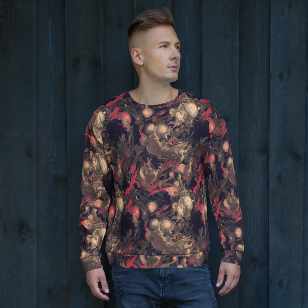 Midnight Collage on Sweatshirt — Front