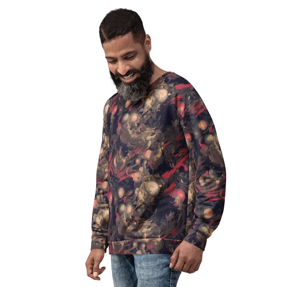 Midnight Collage on Sweatshirt — Left Front