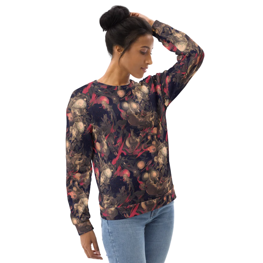 Midnight Collage on Sweatshirt — Right Front